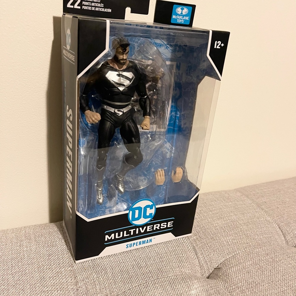DC Multiverse 7" Action Figure Solar Superman McFarlane NEW beard black suit